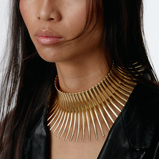 Exaggerated Metal Choker